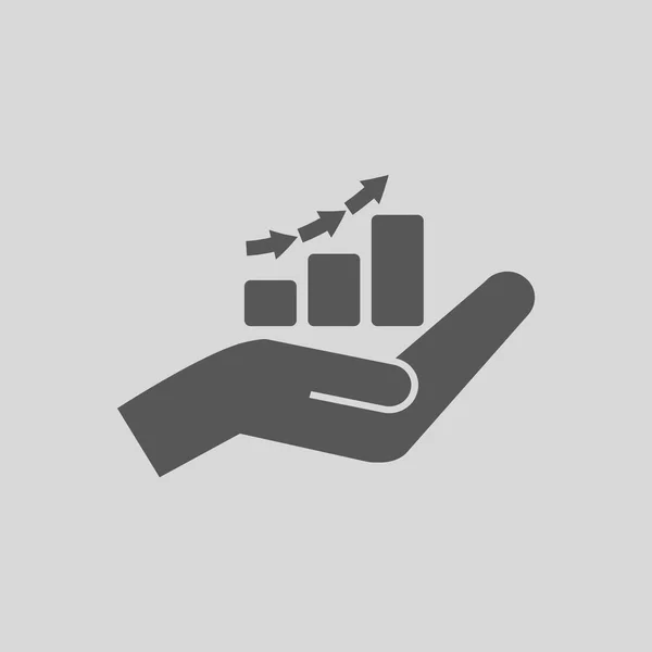 Hand Winst Vector Pictogram — Stockvector