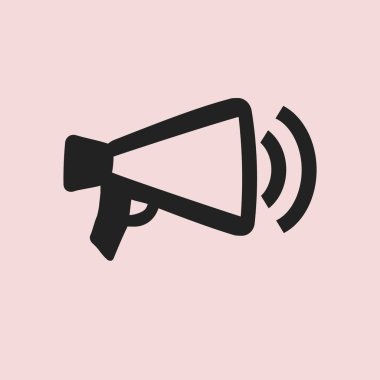 Megafon, hoparlör vektör simgesi