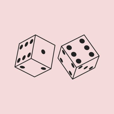 Zar basit simge tasarlamak vektör 