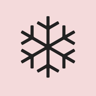Kar tanesi simgesi basit örnek 