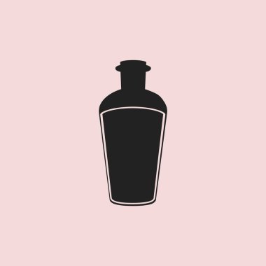 şişe simgesi, vektör illüstrasyonu