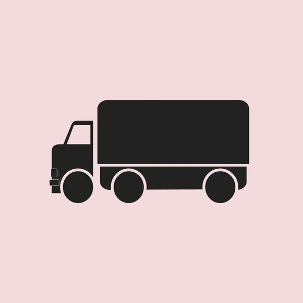 トラックの単純な図のベクトルのアイコン — ストックベクタ
