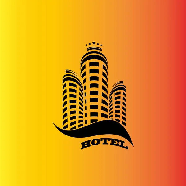 Hotel Vektorové Ikony Jednoduché Ilustrace — Stockový vektor