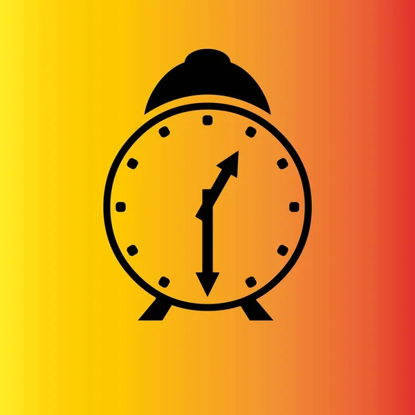 Alarm Clock Simple Illustration — Stock Vector