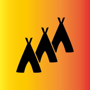 Hovels simgesi, kulübe illüstrasyon vektör