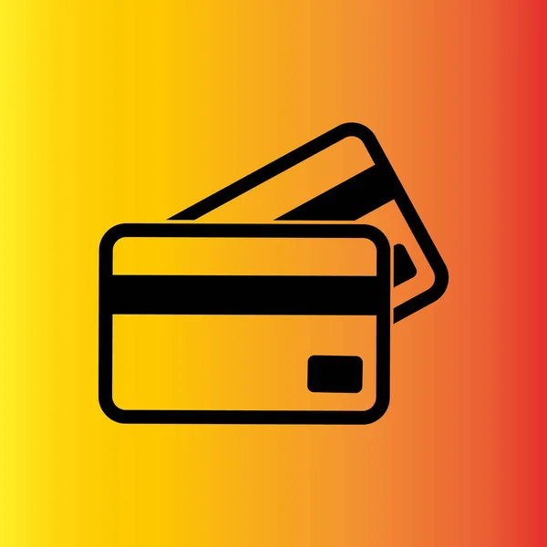 Kreditkort Som Håller Enkel Illustration — Stock vektor