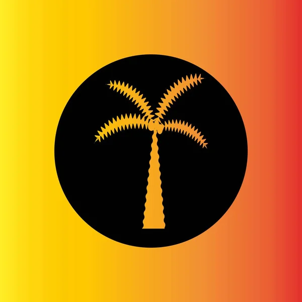 Δέντρο Εικόνα Palm Εικονογράφηση Διάνυσμα — Διανυσματικό Αρχείο