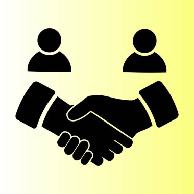 el sıkışma vektör simgesi basit örnek