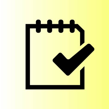 Belge vektör simgesi basit örnek