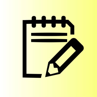 Not defteri simgesi basit örnek 