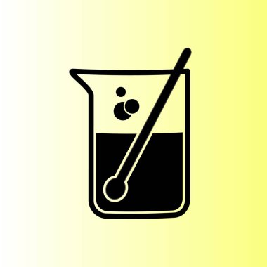 test tüp vektör simgesi