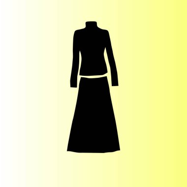 Giyim basit simge tasarlamak vektör