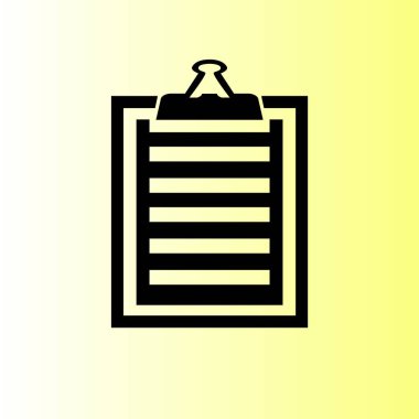 Vektör izole Pano, liste simge seti