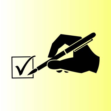 el ve kene vektör simgesi