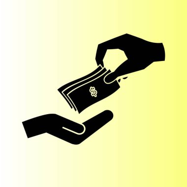 para nakit vektör simgesi. dolar