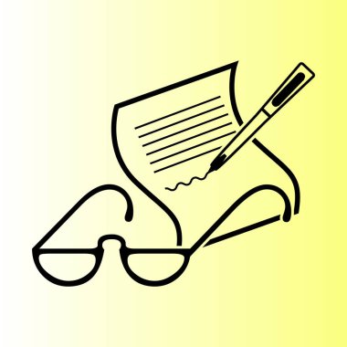 Vektör gözlük simgesi simgesi