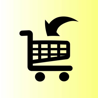 alışveriş sepeti simge vektör