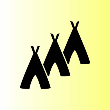 Hovels simgesi, kulübe illüstrasyon vektör