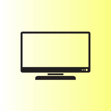 TV vektör simgesi basit örnek