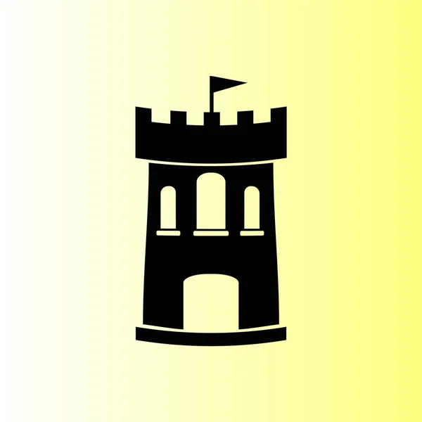 Замок Векторна Іконка Проста Ілюстрація — стоковий вектор