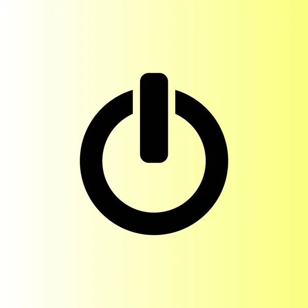 Ein Aus Schalter Symbol Power Zeichen Vektor Illustration — Stockvektor