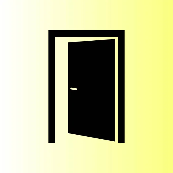 Значок Вектора Открытой Двери — стоковый вектор