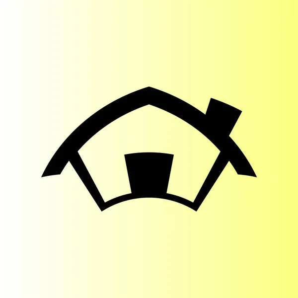 Home Icona Casa Vettoriale Illustrazione — Vettoriale Stock