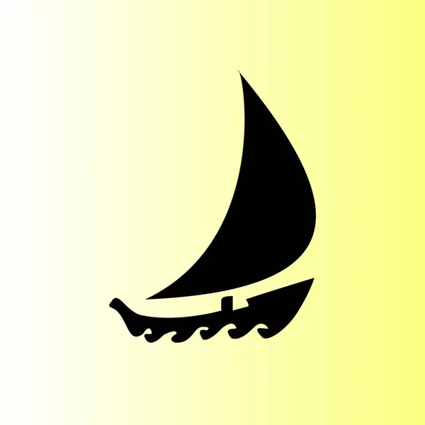 Boot Vektor Symbol Einfache Illustration — Stockvektor