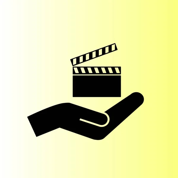 Video Ikone Kinoschild — Stockvektor
