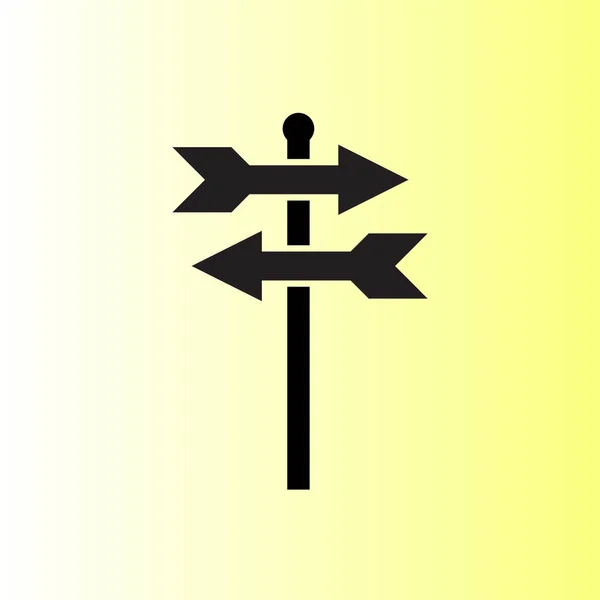 Wegweiser Symbol Einfache Illustration — Stockvektor