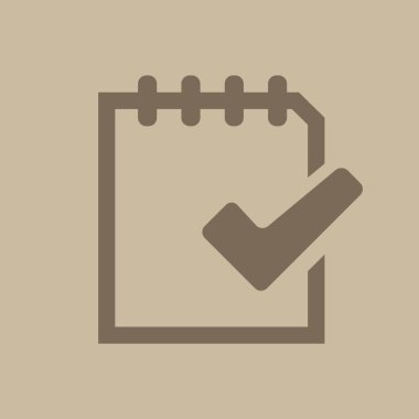 Belge vektör simgesi basit örnek 