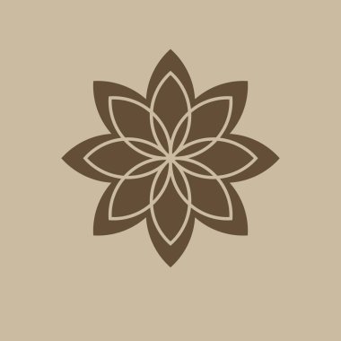 çiçek vektör simgesi basit örnek 