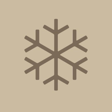 Kar tanesi simgesi basit örnek 