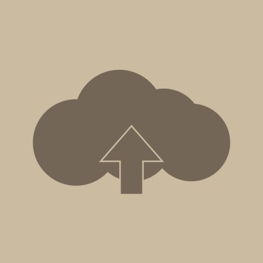 bulut indirme vektörü simgesi