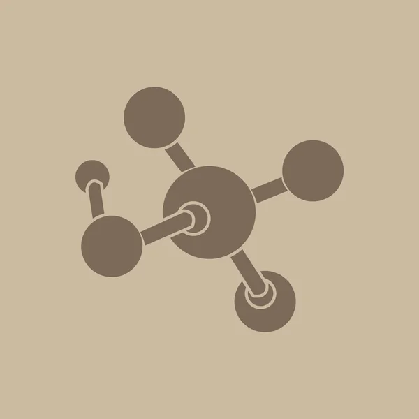 Icono Vector Molecular Ilustración Simple — Archivo Imágenes Vectoriales