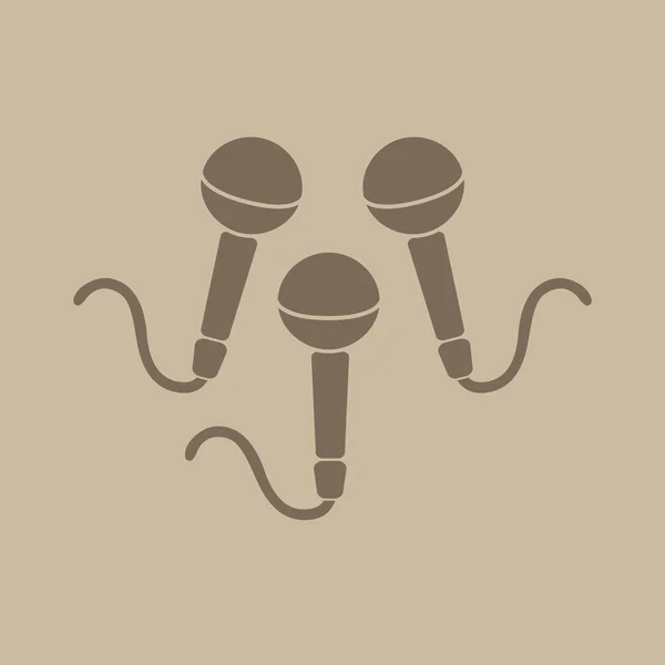 Dynamische Microfoons Vector Pictogram — Stockvector