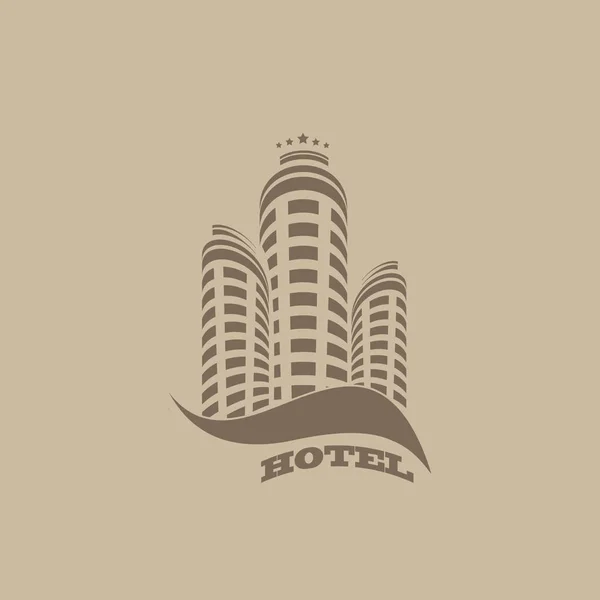 Icône Vectorielle Hôtel Illustration Simple — Image vectorielle