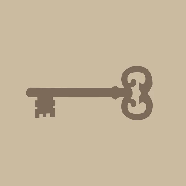 Schlüsselvektorsymbol Einfache Illustration — Stockvektor