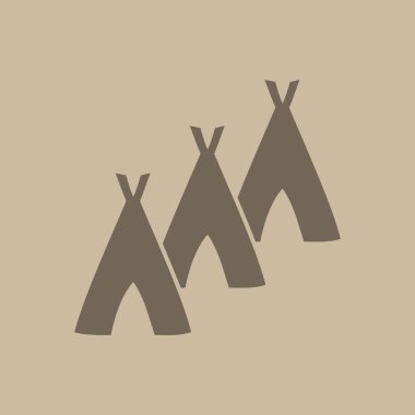 Hovels simgesi, kulübe illüstrasyon vektör