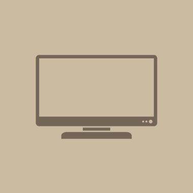 TV vektör simgesi basit örnek 