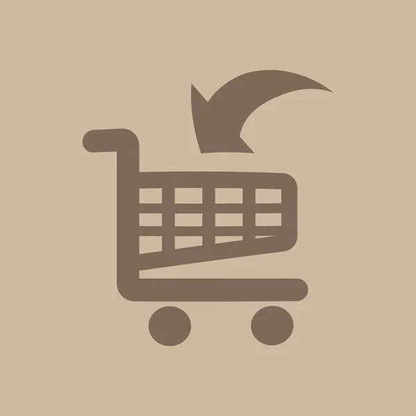 Vector Icono Del Carrito Compras — Archivo Imágenes Vectoriales