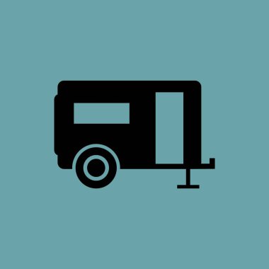 Rekreasyon araç simgesi basit örnek 