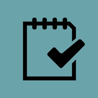 Belge vektör simgesi basit örnek 