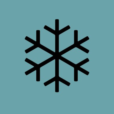 Kar tanesi simgesi basit örnek 