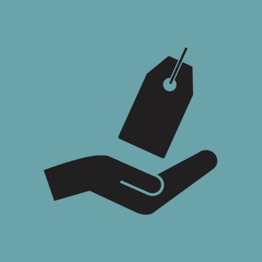 Fiyat kutsal kişilerin resmi, vektör simgesi