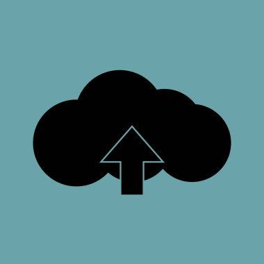 bulut indirme vektörü simgesi