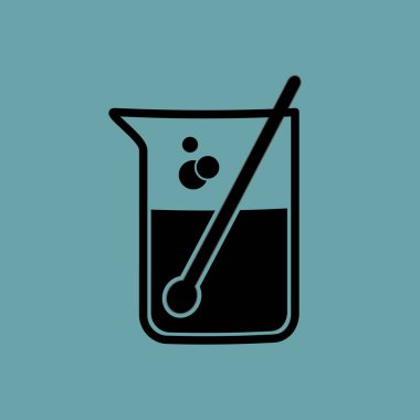 test tüp vektör simgesi