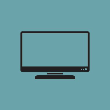 TV vektör simgesi basit örnek 