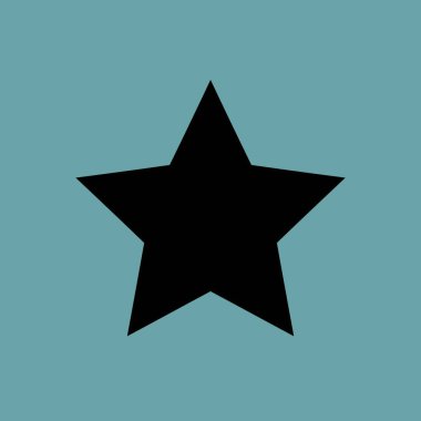 Yıldız simgesi basit örnek 