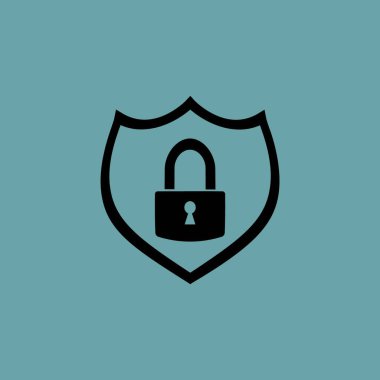 Kilit simgesi, vektör çizim gardiyan